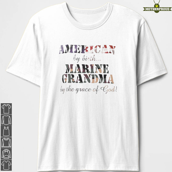 Marine Grandma Grace of God T-Shirts