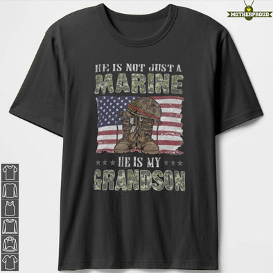 Marine Grandma Not Justbut Grandson T-Shirts