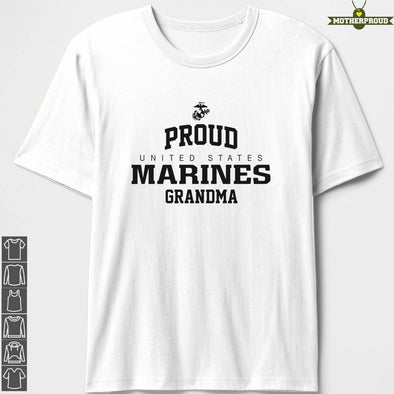 Marine Grandma Proud United States T-Shirts