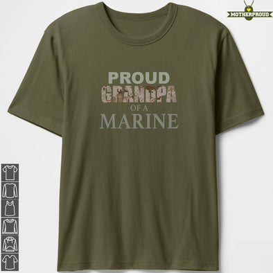 Marine Grandpa Camo T-Shirts
