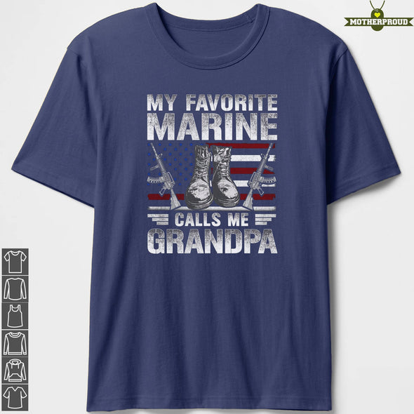 Marine Grandpa Favorite T-Shirts