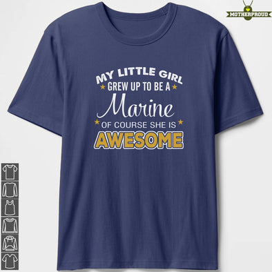 Marine Mom Daughter Awesome T-shirts