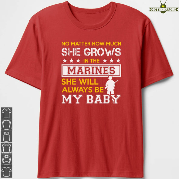 Marine Mom Daughter No Matter How Much T-shirts
