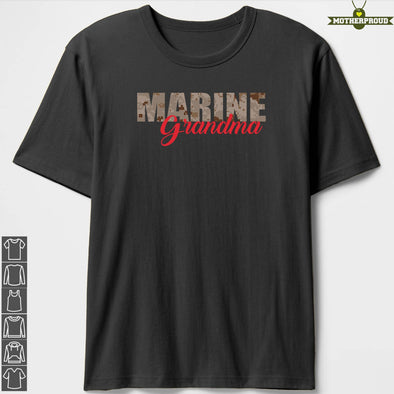 Marine Grandma Camouflage T-shirts