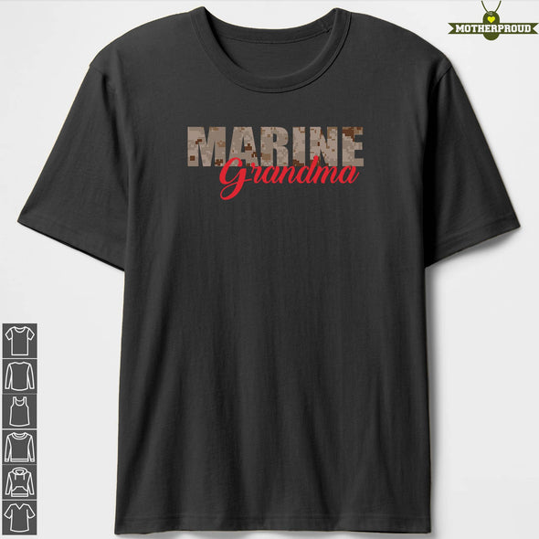 Marine Grandma Camouflage T-shirts