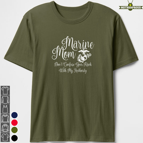 Marine Mom Authority T-shirts