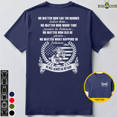 Marine Mom No Matter T-shirts