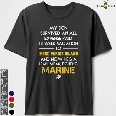 Marine Mom Parris Island T-shirts