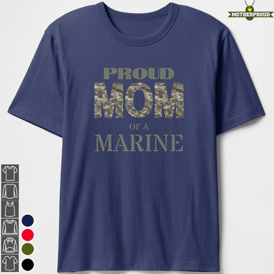 Marine Mom Proud Camo T-shirts