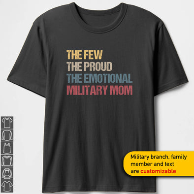 Custom Emotional Military Mom T-shirts Personalized Family Apparel