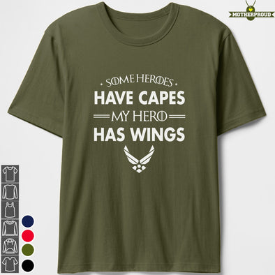 My Hero Has Wings Air Force Mom T-shirts