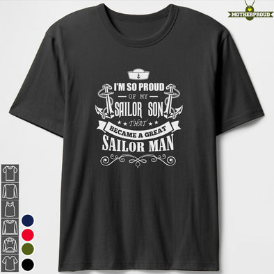 Navy Mom Became A Great Man T-shirts