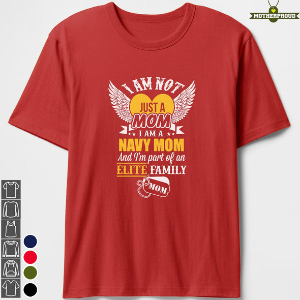 Navy Mom Elite Family T-shirts