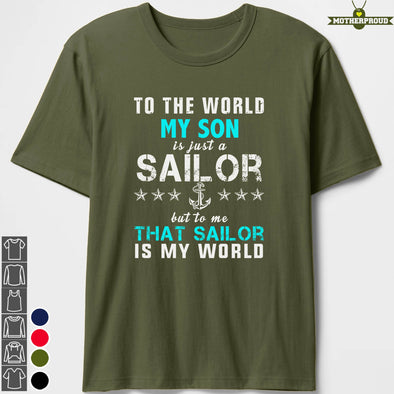 Navy Mom My Sailor My World T-shirts