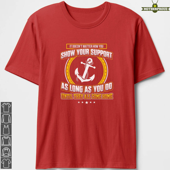 Navy Mom Red Friday Doesn't Matter T-shirts