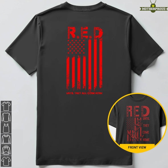 Navy Mom Red Friday Until Sides T-shirts