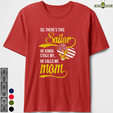 Navy Mom Sailor Stole My Heart T-shirts
