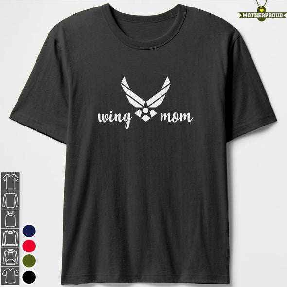 Personalized Wing Air Force Mom Family T-shirts