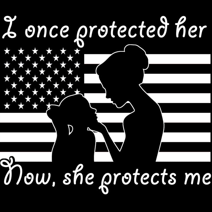 Military Mom Once Protected Daughter Decal - MotherProud