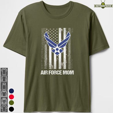 Proud Air Force Mom Flag Plus T-shirts