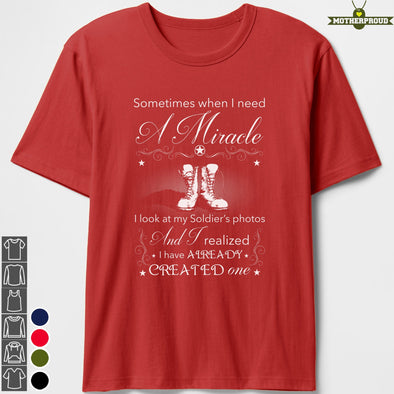 Proud Army Mom Miracle T-shirts