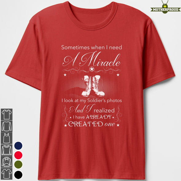 Proud Army Mom Miracle T-shirts