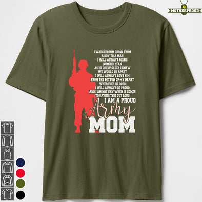 Proud Army Mom Not Shy T-shirts