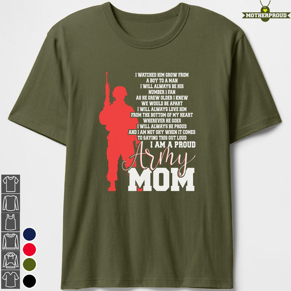 Proud Army Mom Not Shy T-shirts