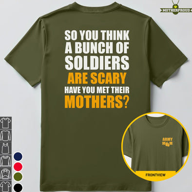 Proud Army Mom Scary T-shirts