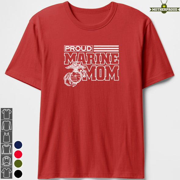 Proud Marine Mom Official T-shirts