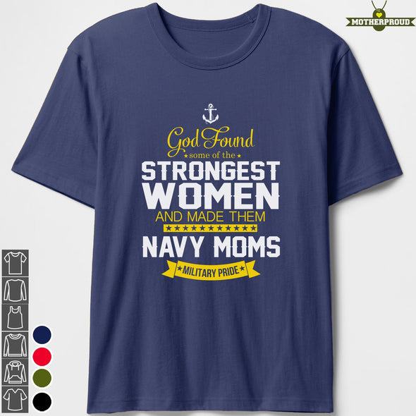 Proud Navy Mom God Found T-shirts