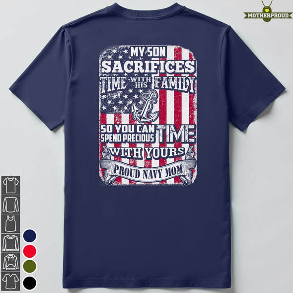 Proud Navy Mom Sacrifice T-shirts