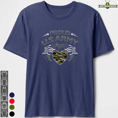 Proud U.S. Army Mom Camo T-shirts