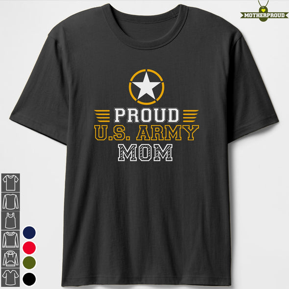 Proud U.S. Army Mom Logo T-shirts