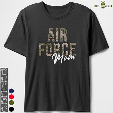 Proud US Air Force Mom Camo T-shirts