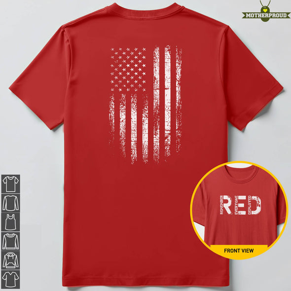 R.E.D. Friday Flag Military T-shirts