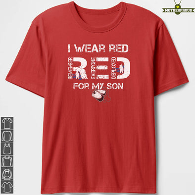 RED Friday For My Son T-shirts