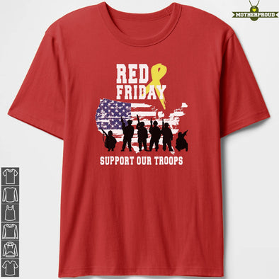 RED Friday Our Support Troops T-shirts