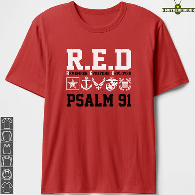 RED Friday PSALM 91 T-shirts