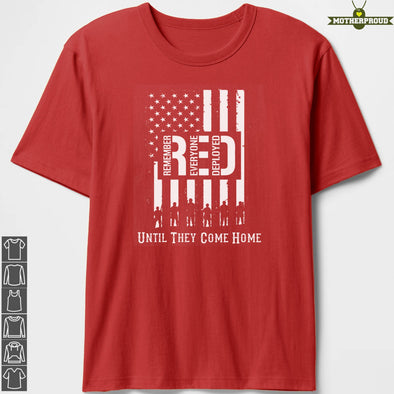 Red Friday Until They Come Flag T-shirts
