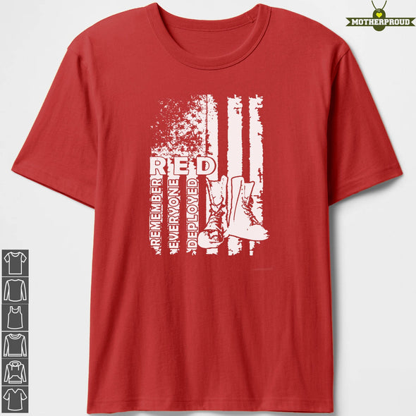 Red Every Friday Boots T-shirts