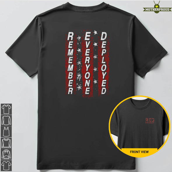 Red Friday Remember Everyone Deployed Decor T-shirts