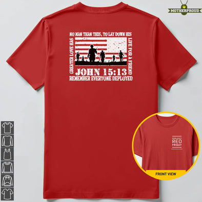 Red Friday No Man Project T-shirts