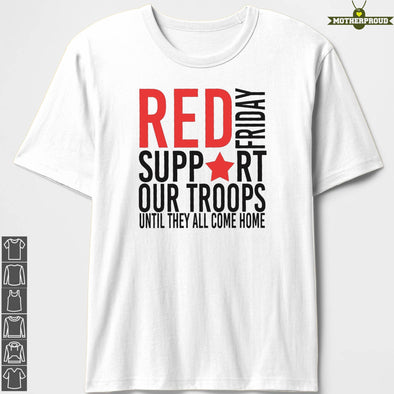 Red Friday Support Our Troops Star T-shirts