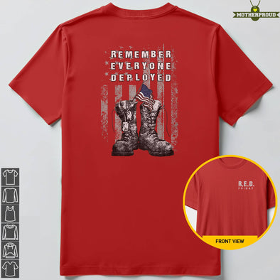 Red Friday US Military Boots T-shirts