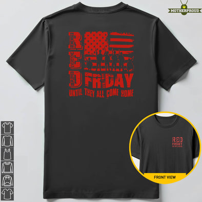 Red Friday Vintage Military Sides T-shirts