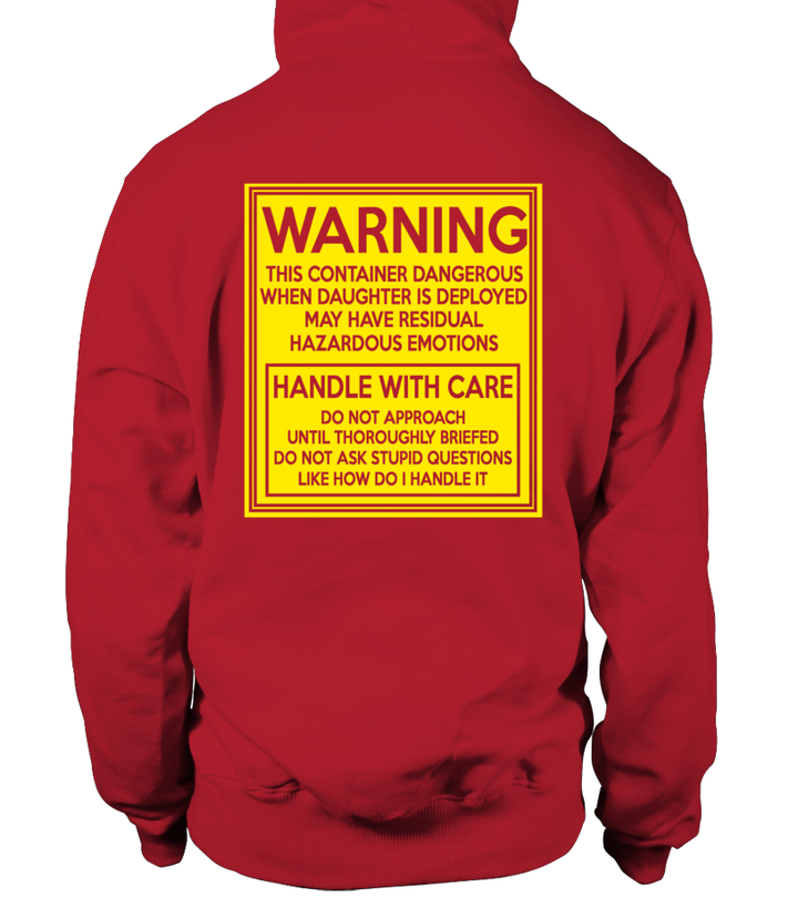 Marine Mom Handle With Care Daughter T-shirts - MotherProud