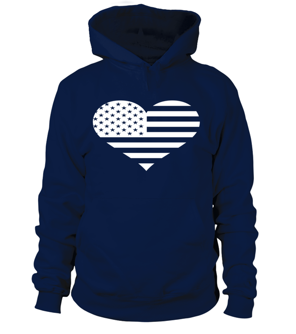 U.S America Heart Flag T-shirts - MotherProud