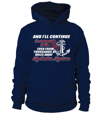 Navy Mom Thousands Of Miles T-shirts - MotherProud