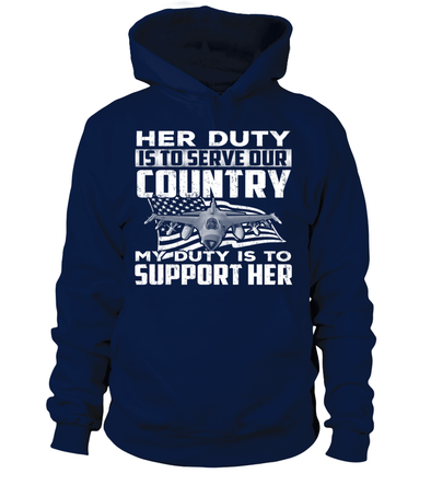 Air Force Mom Her Duty Daughter T-shirts - MotherProud